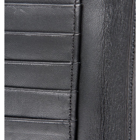 MZ Wallace Black Leather Passport Organizer - Picture 3 of 8